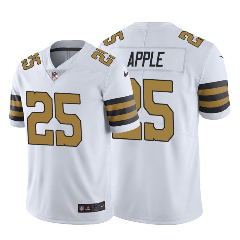 Men New Orleans Saints 25 Eli Apple Nike White Color Rush Limited NFL Jersey